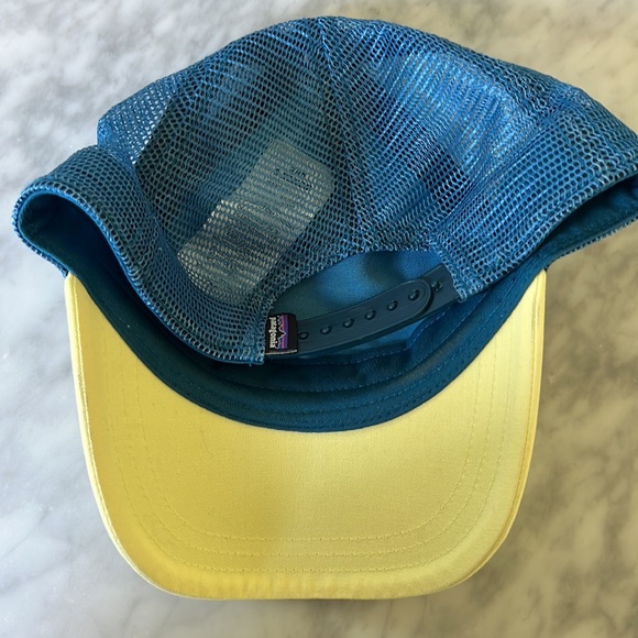 Patagonia Women’s Yellow & Blue Trucker Hat. One Size Fits All. Snap Close. - Picture 2 of 5